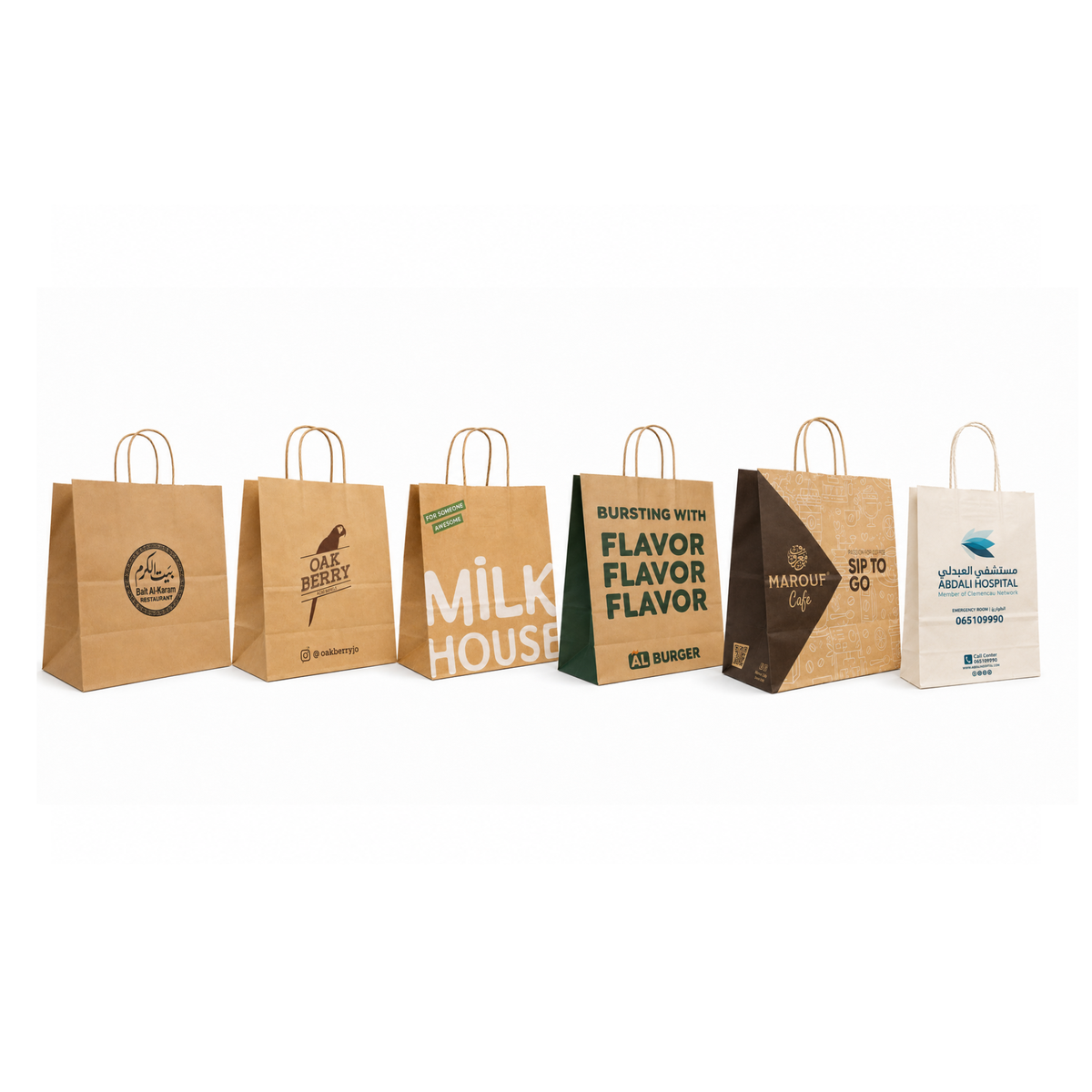 Customized Paper Bags with Handles