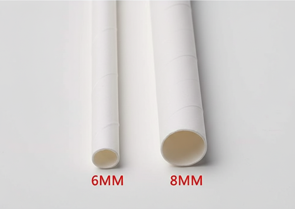 6mm Unwrapped White Paper Straw 
مصاص ورقي ابيض غير مغلف ٦مم