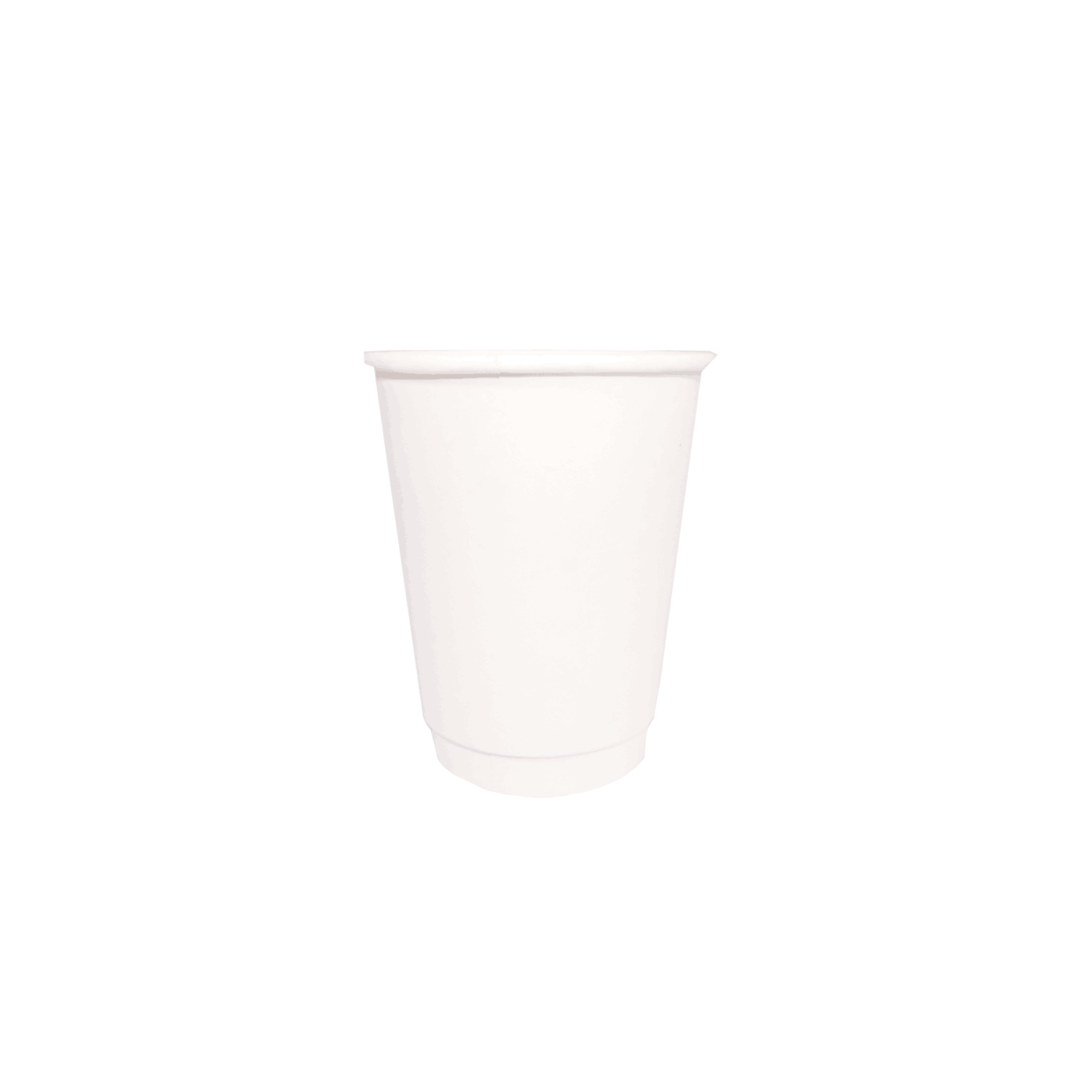 White Double Wall Paper Cups 12oz - كاسات ورقية دبل ابيض 12 اونص