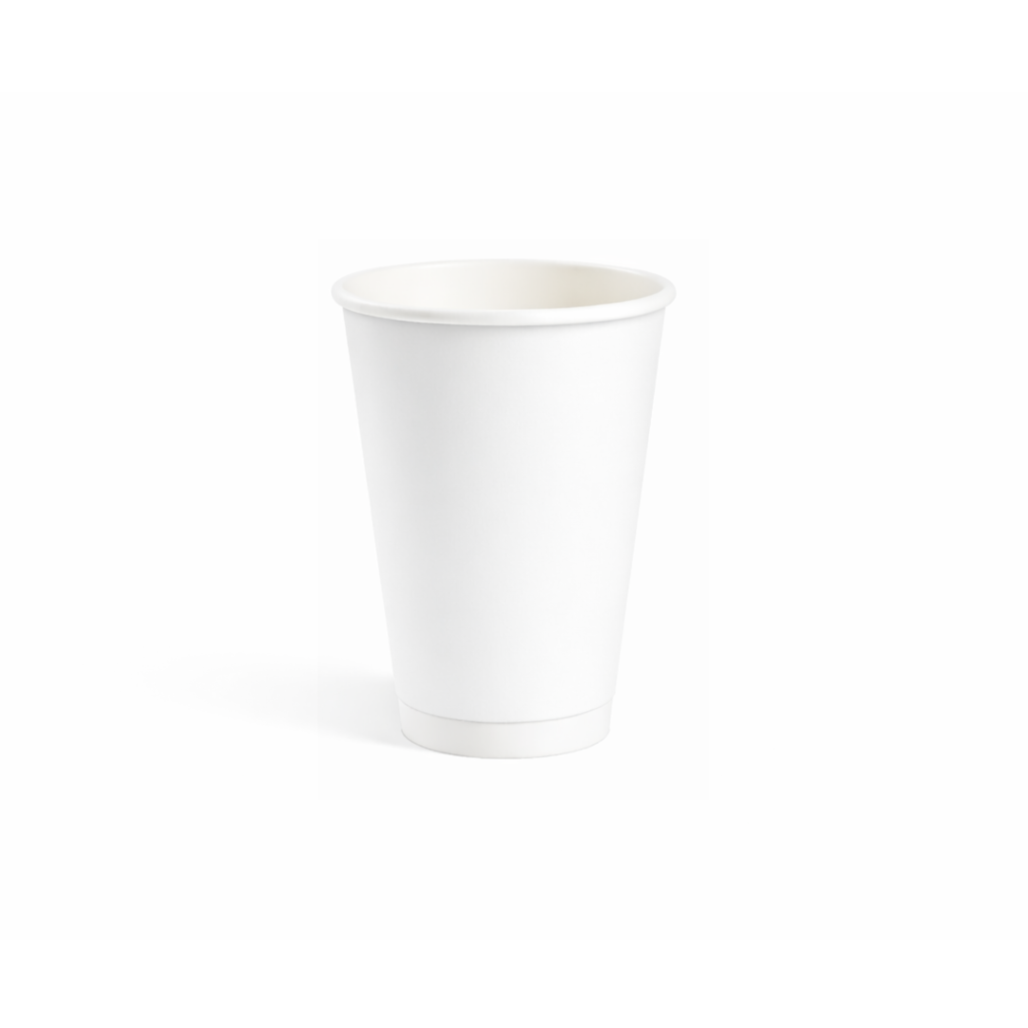 White Double Wall Paper Cups 16oz - كاسات ورقية دبل ابيض 16 اونص