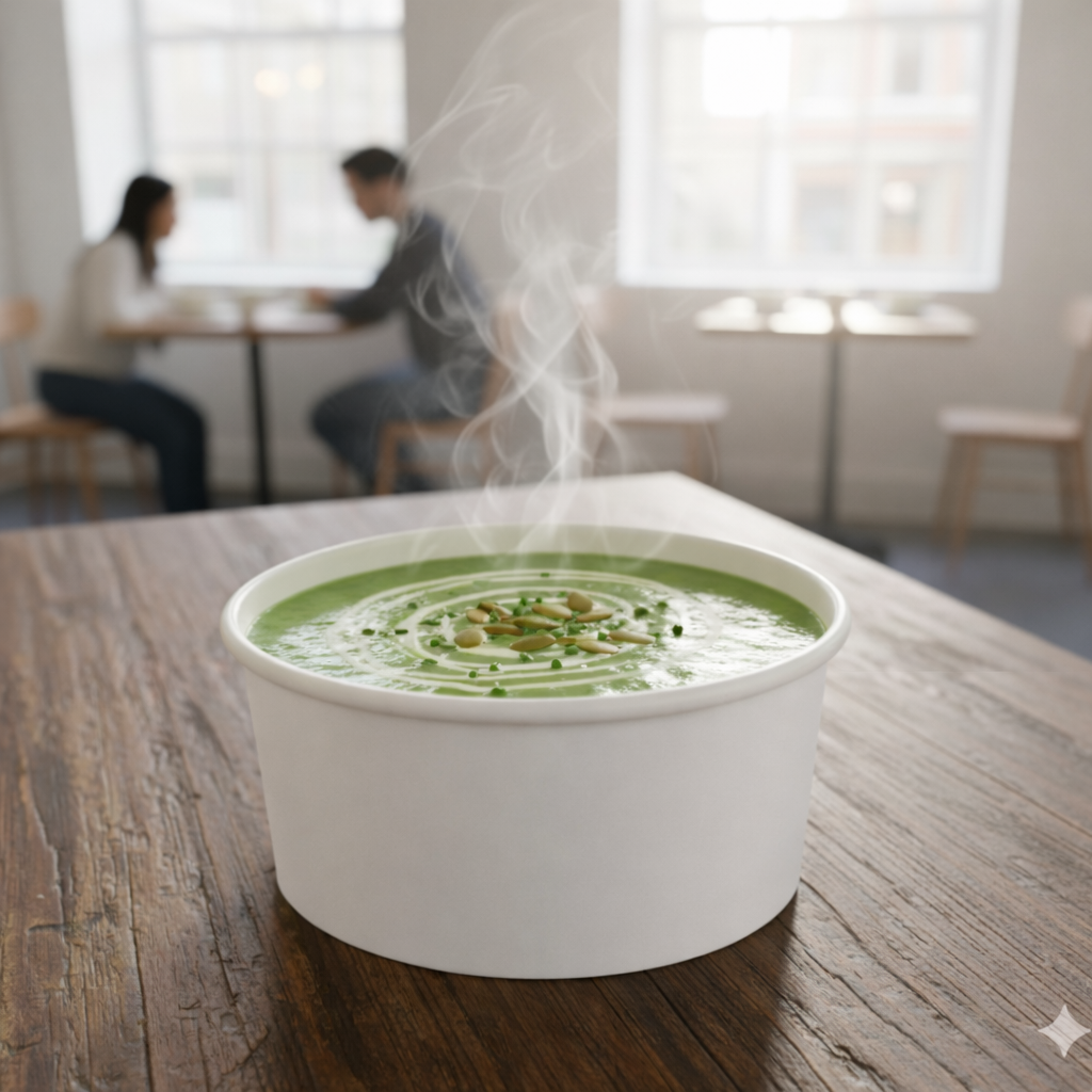 White Paper Bowls 14oz - علب كرتون دائري 14 اونص ابيض