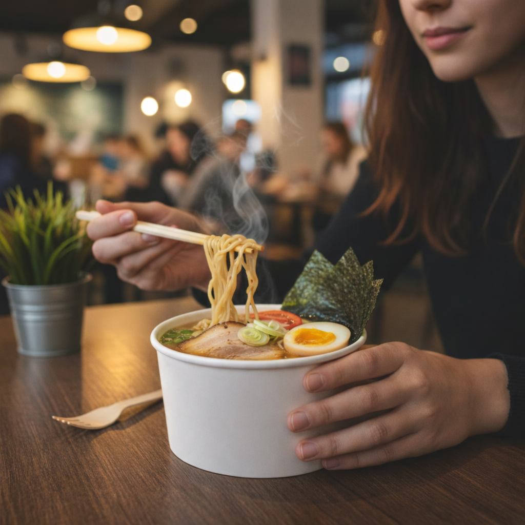 White Paper Bowls 14oz - علب كرتون دائري 14 اونص ابيض