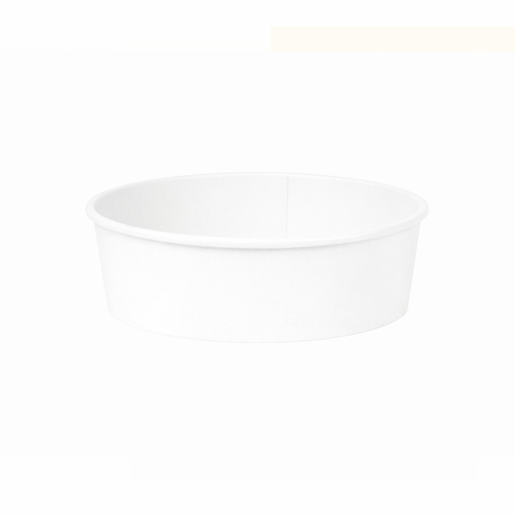 White Paper Bowls 45oz - علب كرتون دائري 45 اونص ابيض
