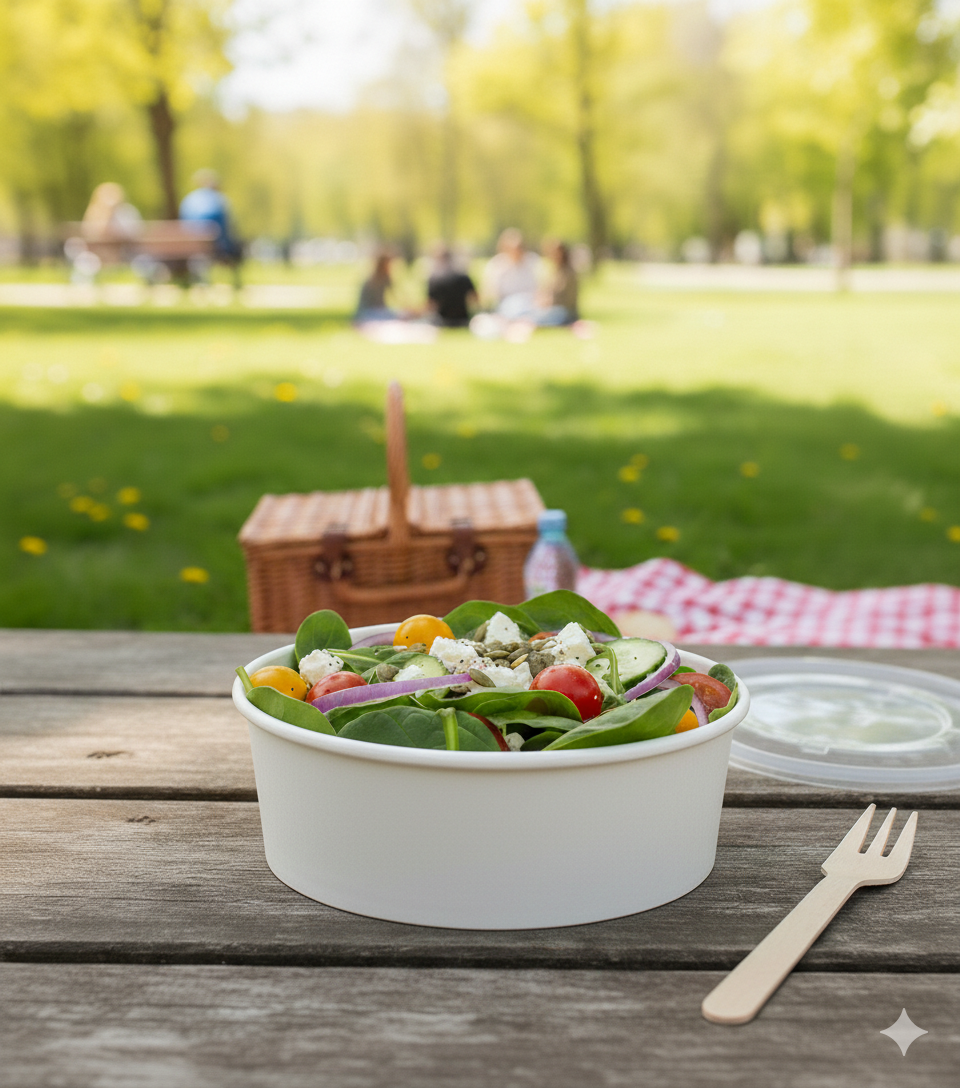 White Paper Bowls 8oz - علب كرتون دائري 8 اونص ابيض