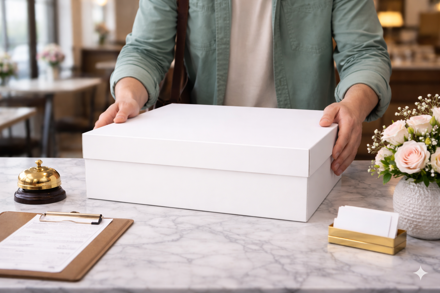 White Paper Cake Boxes 45*45*10 CM with Separate Lids - علب كرتون كيك ابيض 45*45*10 سم مع غطاء منفصل
