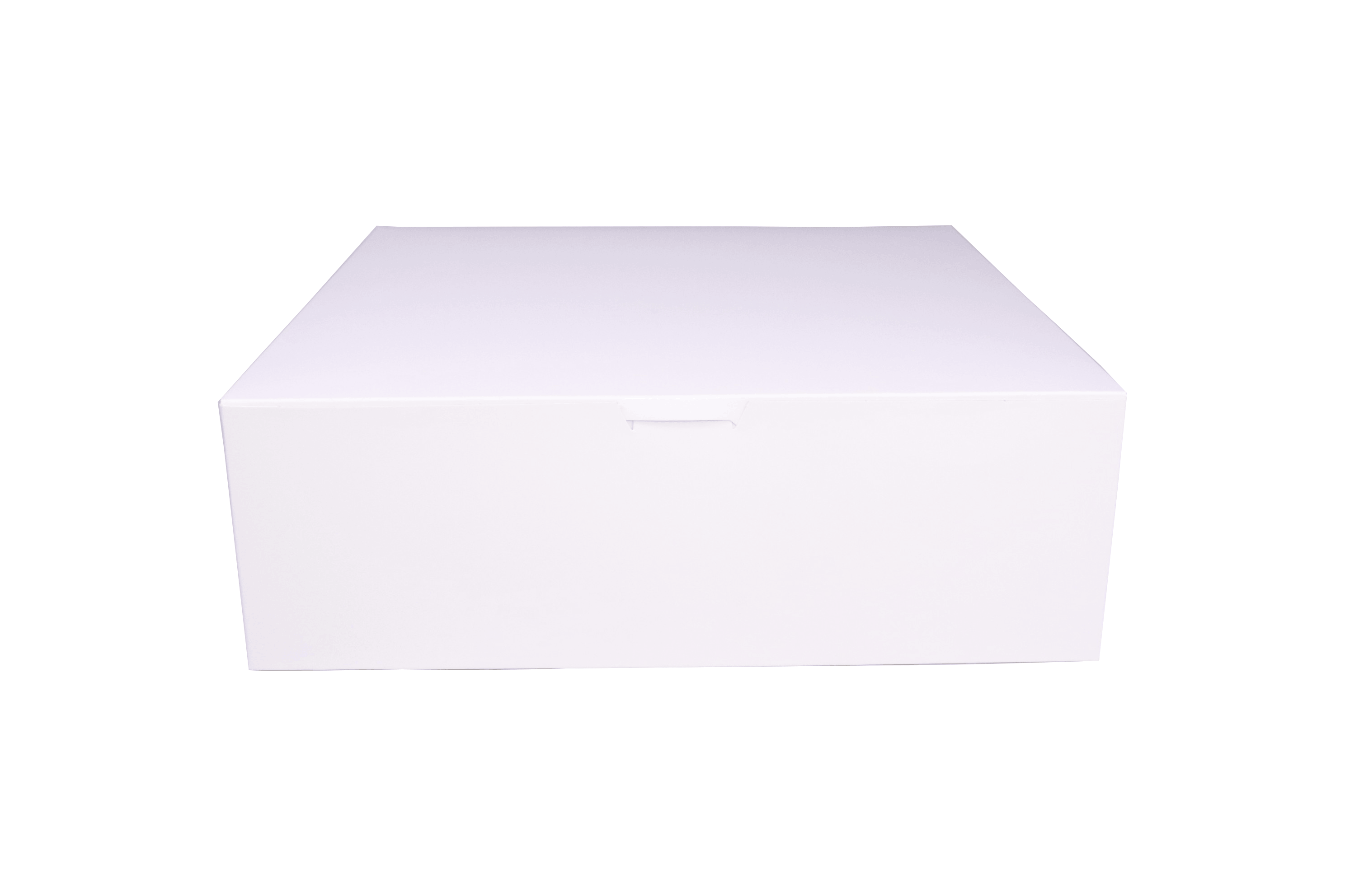 White Paper Cake Boxes Without Windows - علب كرتون كيك ابيض بدون شباك 