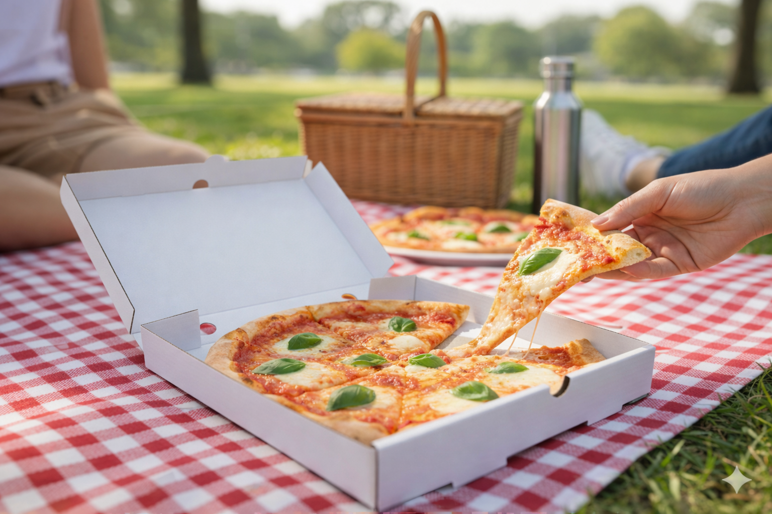 White Pizza Boxes (S,M,L,XL) - علب بيتزا ابيض