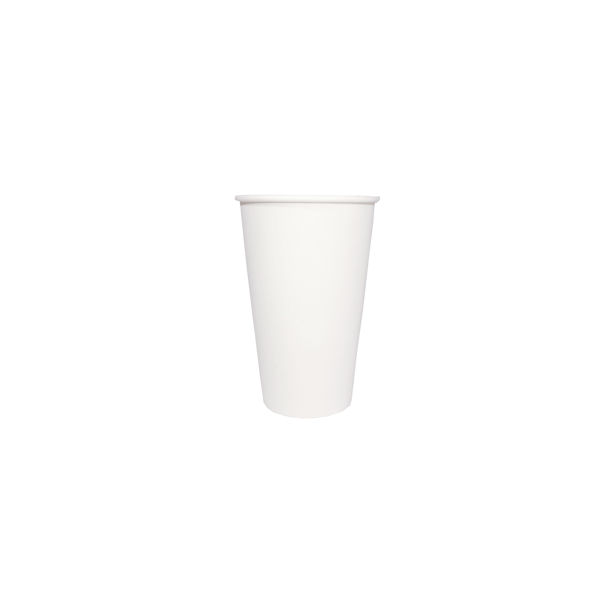 White Single Wall Paper Cups 16oz - كاسات ورقية ابيض 16 اونص