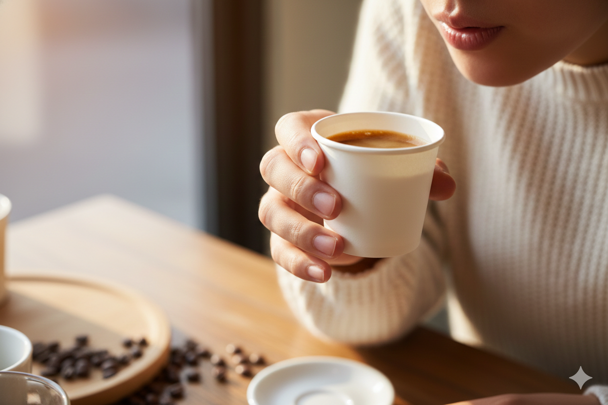White Single Wall Paper Cups 4oz - كاسات ورقية ابيض 4 اونص