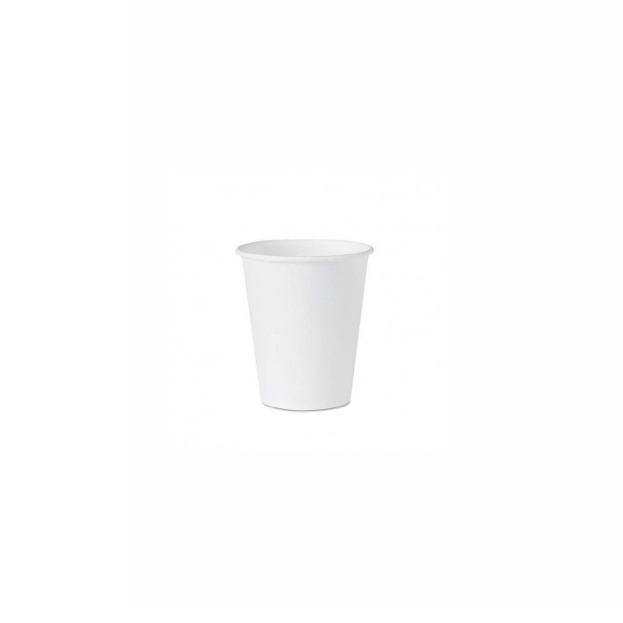 White Single Wall Paper Cups 8oz - كاسات ورقية ابيض 8 اونص