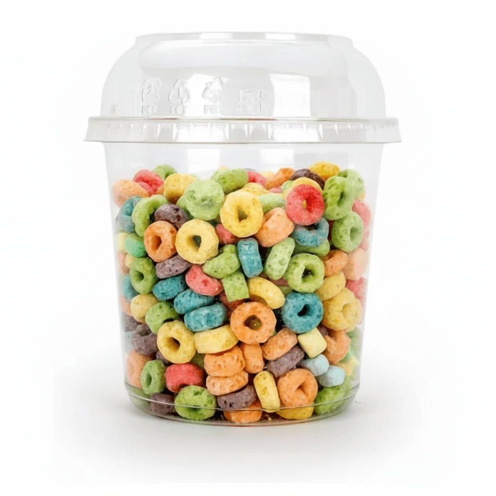 عبوات بلاستيكية دائرية للأطعمة الجاهزة، 8/12/16/24/32 أونصة