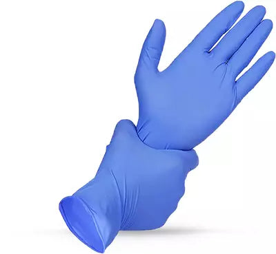 Blue Nitrile Gloves - Powder Free (S,M,L)