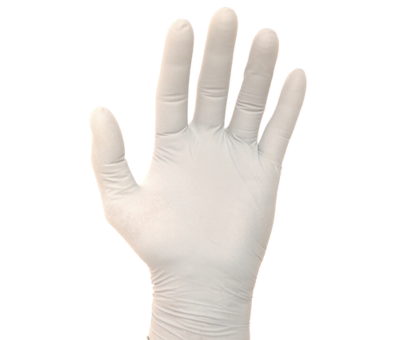 White Latex Gloves - Powder Free (S,M,L)